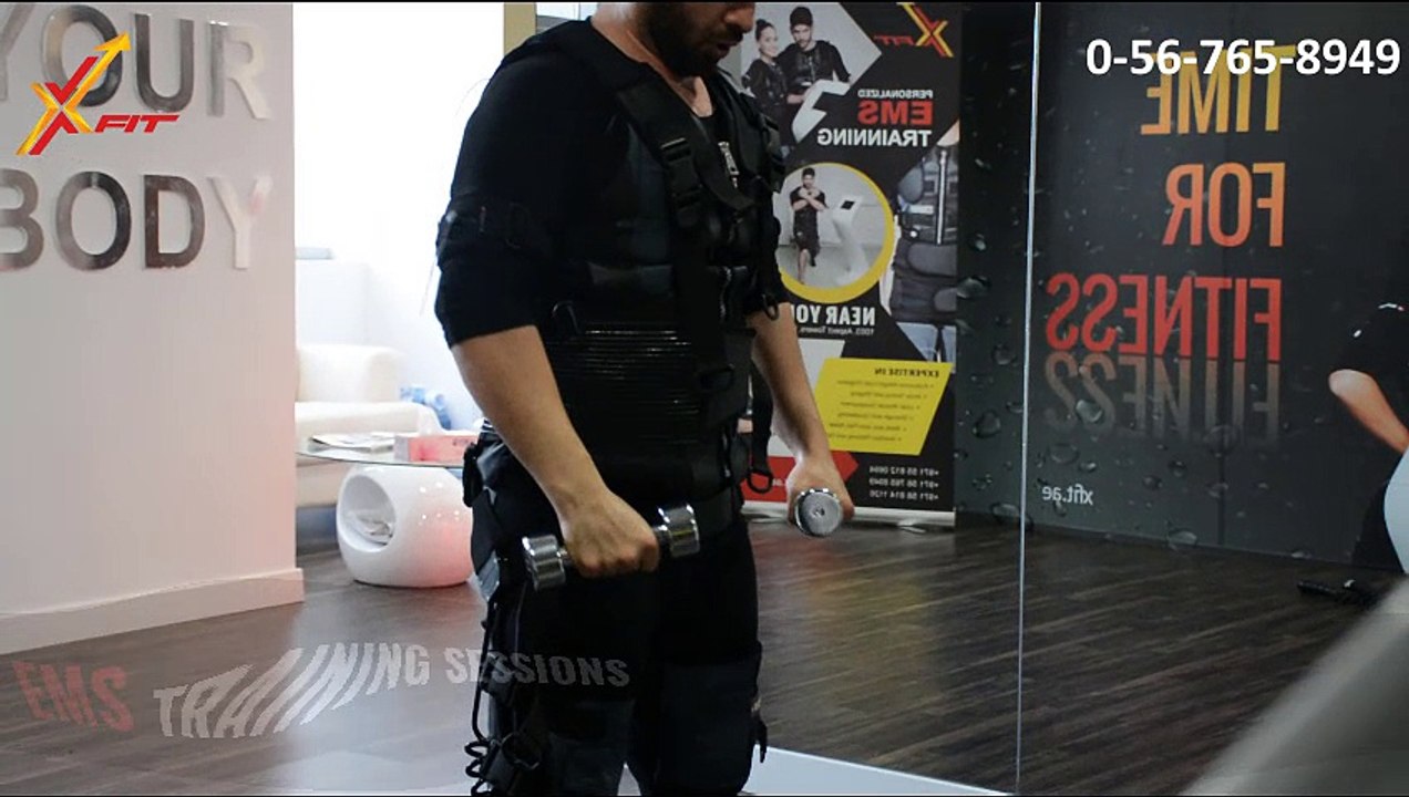 EMS Training Sessions Dumbbells, Business Bay, Dubai - Call 0-56-765-8949