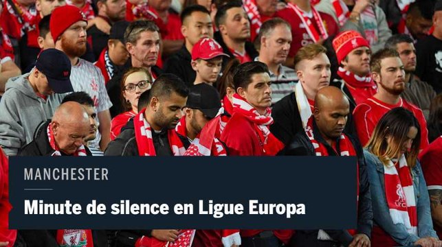 Manchester : une minute de silence et d'applaudissements pour la finale de Ligue Europa