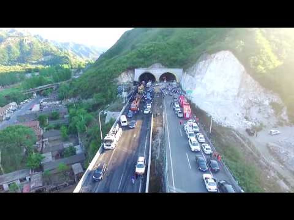 Horrifying crash aftermath: 13 dead, 21 injured in oil tanker-truck collision in China