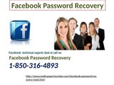 How will Facebook Password Recovery  1-850-316-4893  team help me?