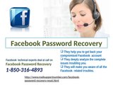 Who is Facebook Password Recovery  1-850-316-4893 group?