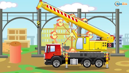 El Tractor es Rojo y sus amigos infantiles - La zona de construcción - Carritos Para Niños