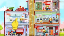 Fire Engine & Firefighters - FIRE TRUCK FOR KIDS   Game Cartoon For Children - Little Fire Station