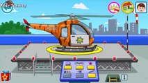 Police Car, Police Helicopter - Cars for Kids   Cars Factory, CAR WASH - Game Cartoon for KIDS