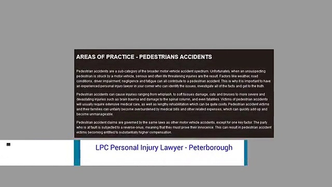 Peterborough Personal Injury Lawyer - LPC - Personal Injury Lawyer Peterborough (705) 243-3685