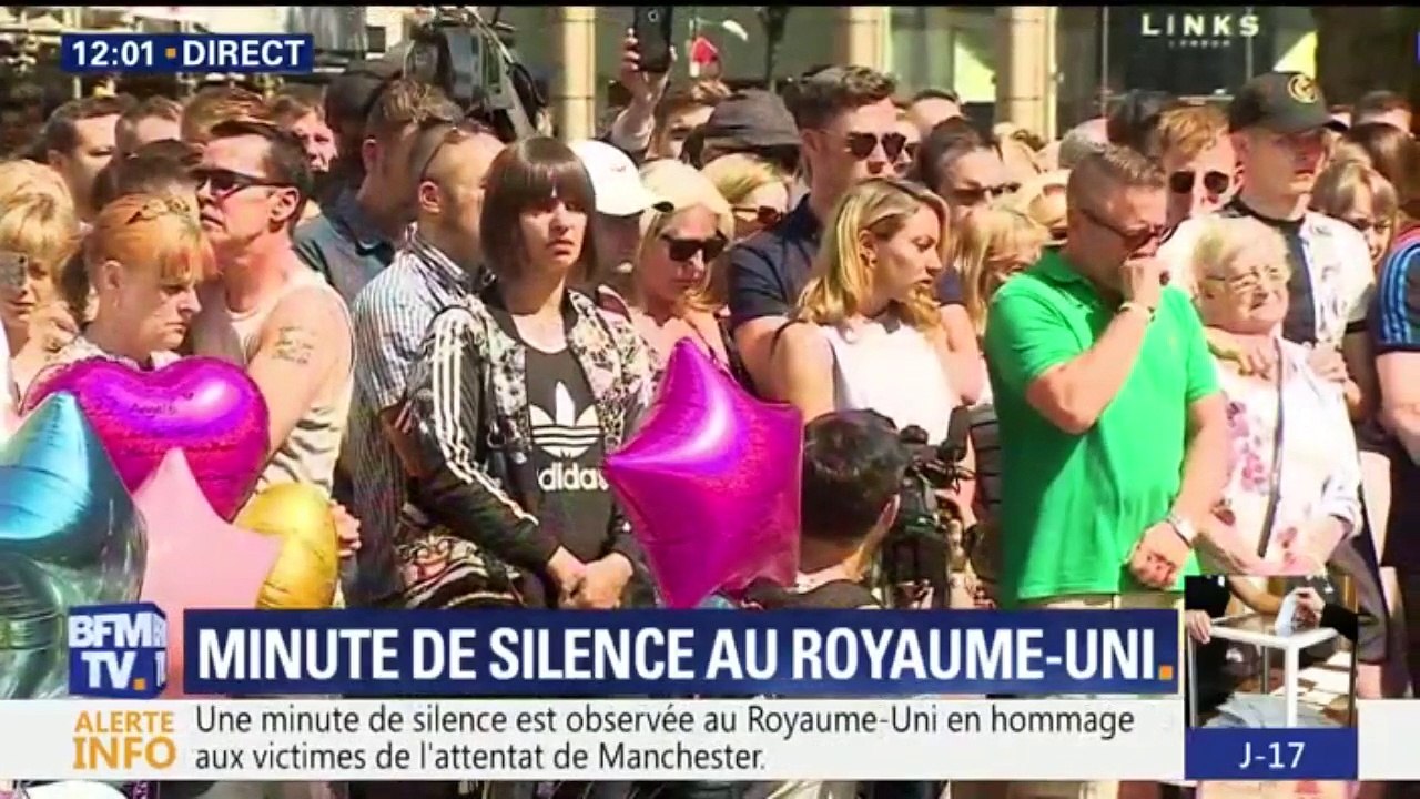 Une minute de silence observée au Royaume-Uni pour les victimes de l'attentat de Manchester