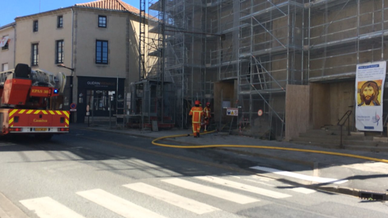 Petit Debut d'incendie à l'église Saint-Pierre