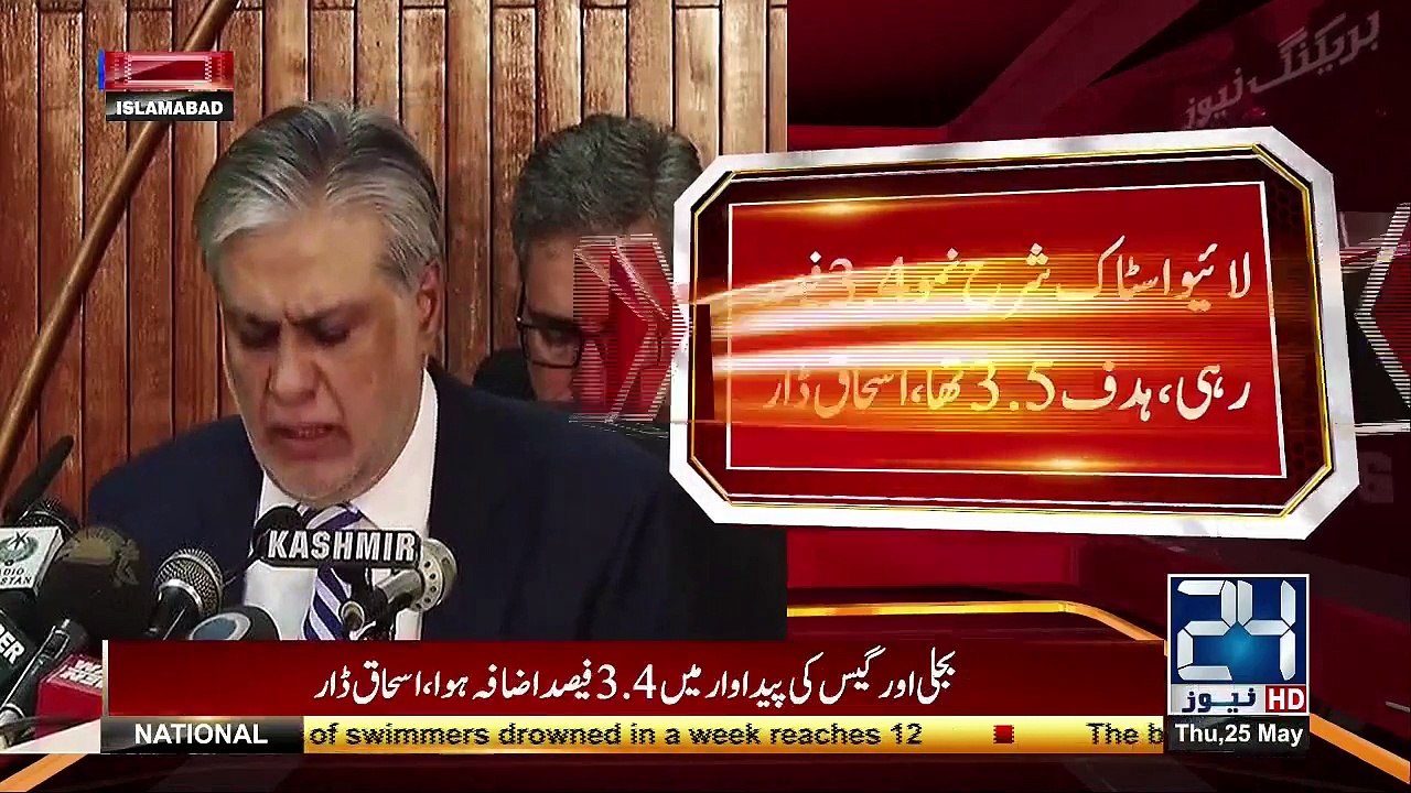 Finance Minister Ishaq Dar Presenting Economic Survey 2016-17