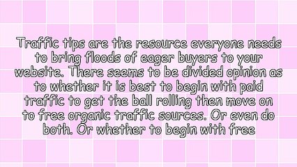 Free Traffic Tips to Build Your List Fast