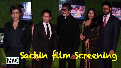 SRK to Dhoni, celebs at Sachin film Screening