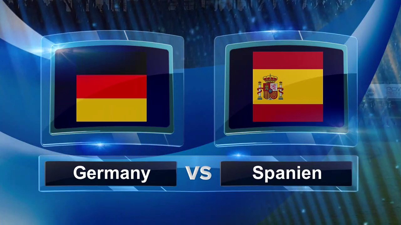 Deutschland gegen Spanien - Nationalhymnen