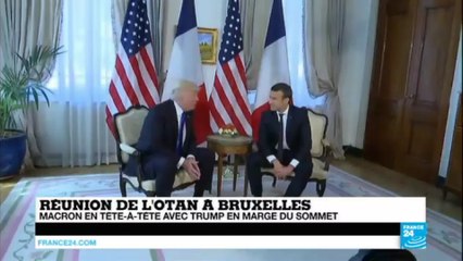 Premier tête-à-tête de Trump et Macron à Bruxelles