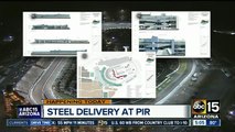 Steel delivered to PIR for improvement project
