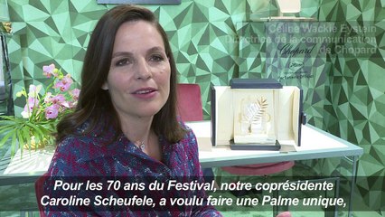 Cannes: la Palme d'or des 70 ans, un bijou serti de diamants