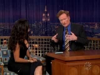 Selma Hayek and Conan O' Brian