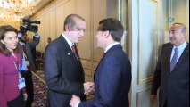 Cumhurbaşkanı Erdoğan, Fransa Cumhurbaşkanı İle Görüştü