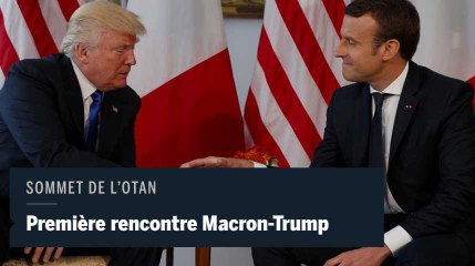 Premier tête-à-tête de Trump et Macron à Bruxelles