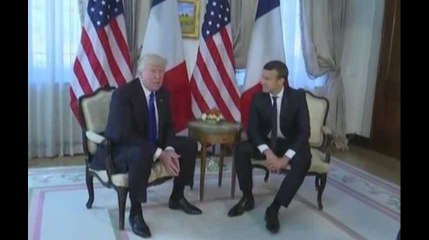 Emmanuel Macron - Donald Trump, la première rencontre (vidéo)