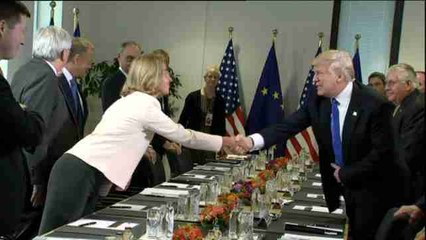 Trump meets with EU institutions