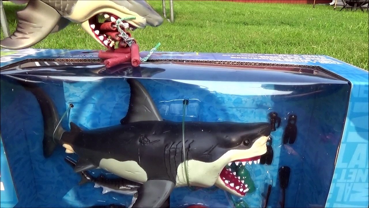 Sharks Unboxing Shark Toy Animal Planet Mega Great White & Orca Killer Whale