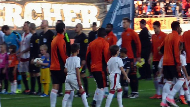 ENTREE SUR LE STADE DES JOUEURS DU FCL/GIRONDINS DE BORDEAUX DEVANT NOTRE ECOLE DE FOOT !