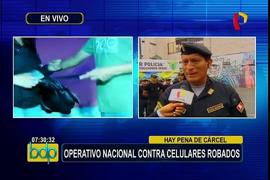 Policía continúa con operativos para combatir robo de celulares