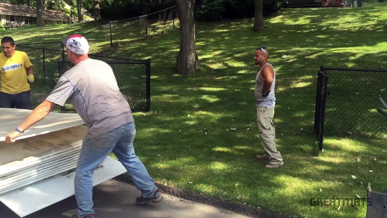 Axel Landscape using Ground Protection Mats