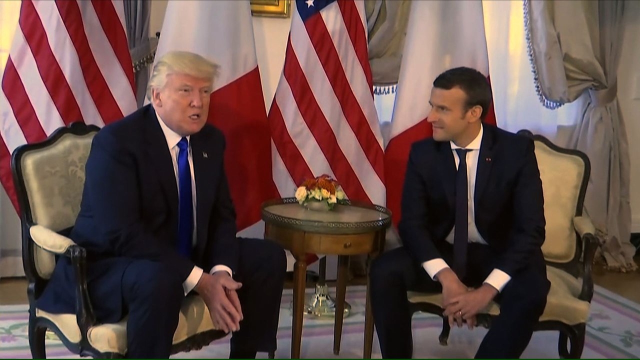 Trump rencontre Macron et loue sa "formidable victoire"