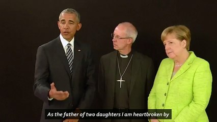 Obama: 'Heartbroken' as father by Manchester bombing