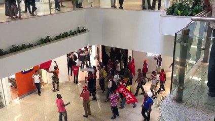 Protesto dos seguranças em Salvador