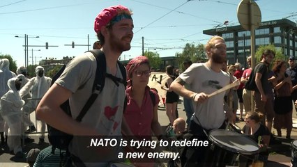Protesters take to Brussels streets against NATO and Trump