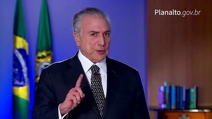 Temer diz que vai continuar trabalhando para colocar o "País nos trilhos"