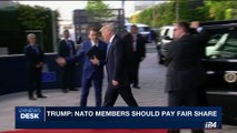 i24NEWS DESK | Trump scolds NATO allies on cost-sharing | Thursday, May 25th 2017