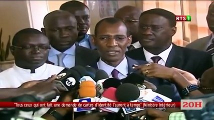 Abdoulaye Daouda Diallo rassure sur le retrait des cartes d'identité biométriques