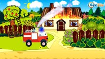 El Camión de bomberos es Rojo infantiles - Caricatura de carros - Carritos Para Niños