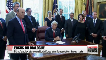 Trump's policy stance on North Korea aims for resolution through talks
