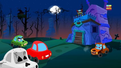 Little Red Car Rhymes   You Cant Run Its Halloween Night   Scary Car Rhymes