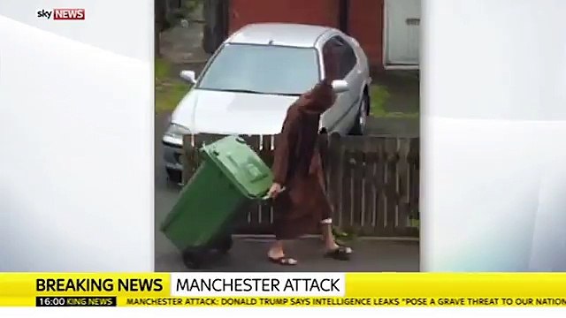Manchester Arena bomber Salman Abedi filmed in flowing Arab robes putting out the recycling months before deadly suicide attack