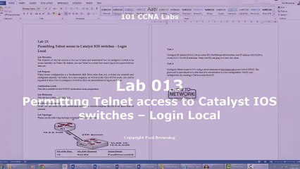 Permitting Telnet access to Catalyst IOS switches Login Local