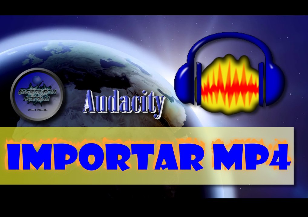 Importar MP4 no Audacity