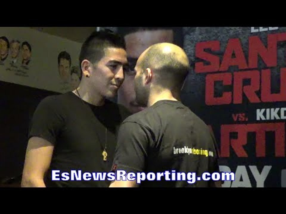 Leo Santa Cruz vs Kiko Martinez FACE OFF - EsNews Boxing