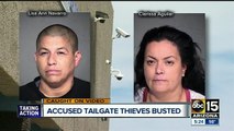Accused tailgate thieves arrested