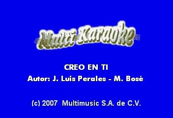 Miguel Bosé - Creo en ti (Karaoke)