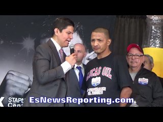 Sammy Vasquez & Aaron Martinez POST weigh in interviews - EsNews Boxing