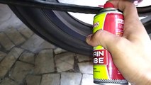 HOW TO LUBE MOTORCYCLE CHAIN..