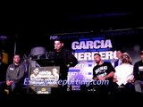 Angel Garcia vs Ruben Guerrero Steal Show At Garcia-Guerrero almost FIGHT!  Presser esnews boxing