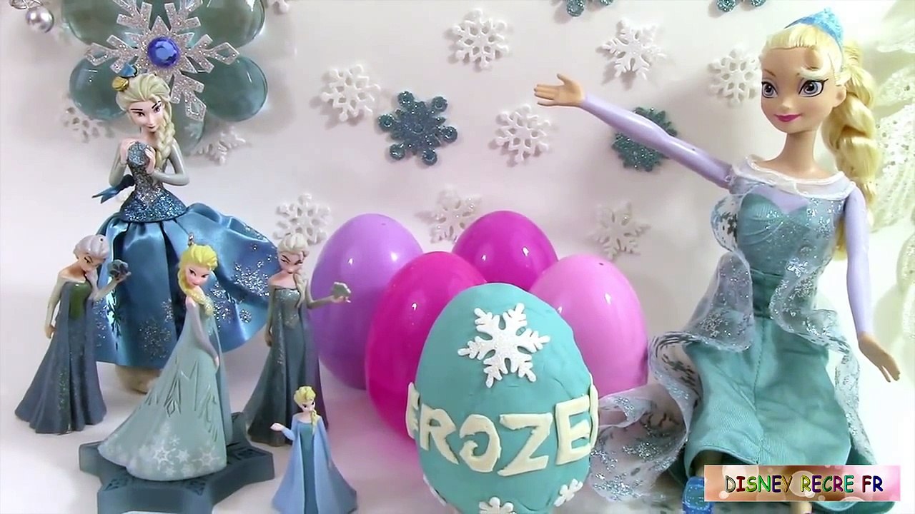 Oeufs surprise en pâte à modeler Reine des neiges Princesse Elsa