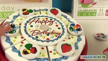 Gâteaux d’anniversaire à découper Toy Cutting Velcro Birthday Cakes Strawberry Vanilla