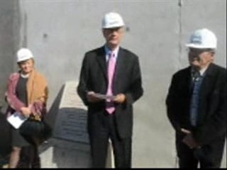 Pose 1re pierre de la maison de retraite de Thoard (04)