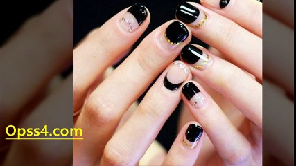 Nail Art Gold and Black 전주건마 오피쓰 opss4.com 전주오피